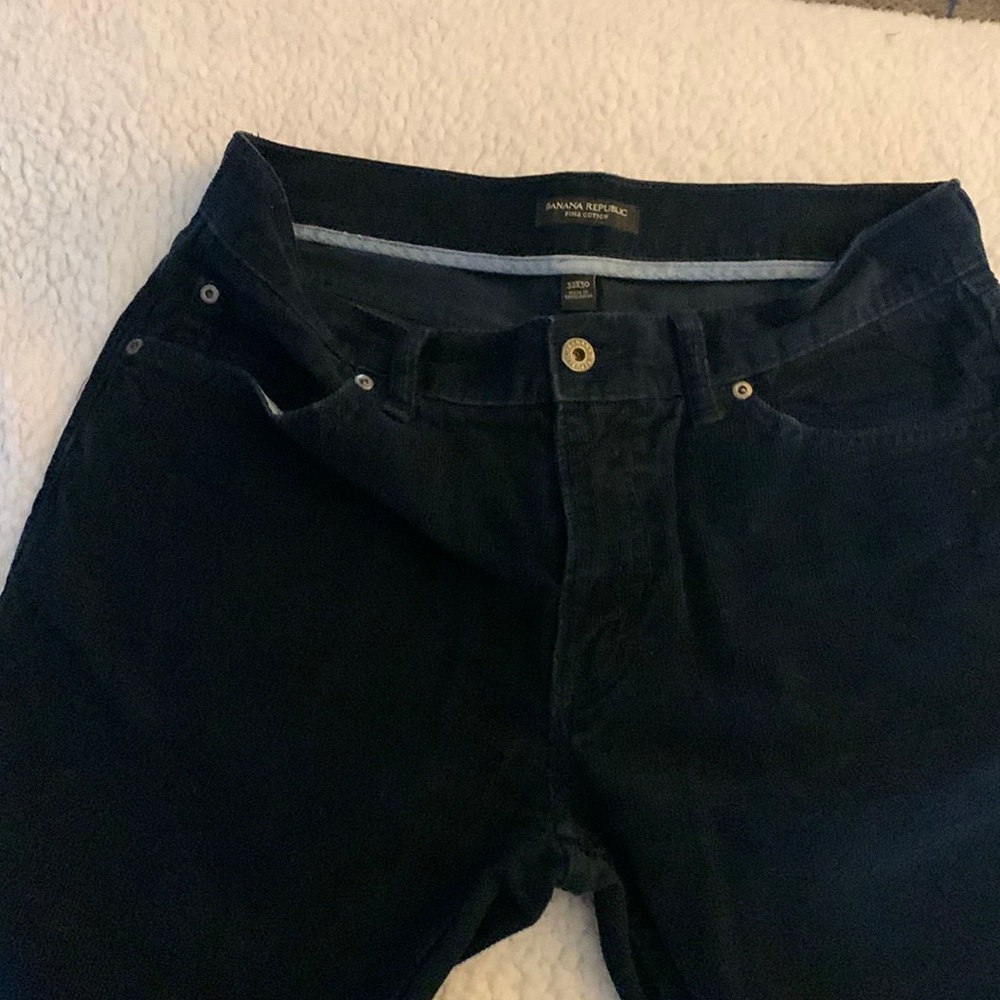 Banana Republic blue cotton corduroy slacks. Great condition 32x30